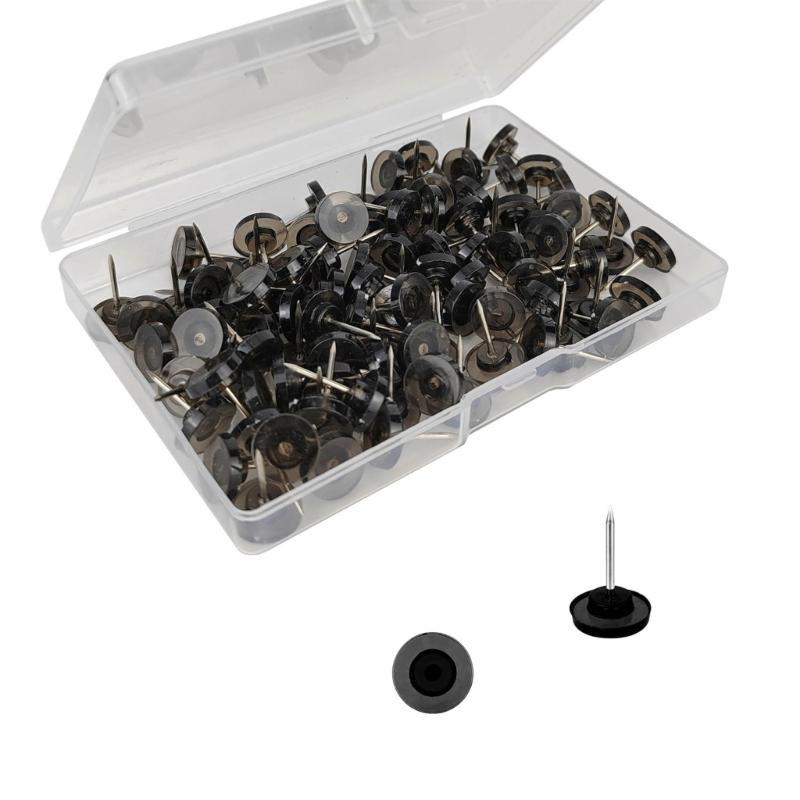 50/100Pcs Big Head Push Pin Map Tacks Thumb Nails Flat Push Pin Thumb Pin for Cork Board Picture Map Posters Note