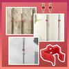 1PC broom rack, easy to install home interior broom mop placement rack, plastic tools
