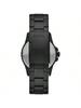 Fossil Men's Quartz Stainless Steel Three-Hand Watch, Featuring a Stainless Steel Case and Scratch-resistant Glass, Model FS5697.