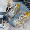 Thick-soled Casual Breathable Mesh Sneakers Women's 2025 New Summer Comfortable Outdoor Hiking Shoes Travel Board Shoes Women