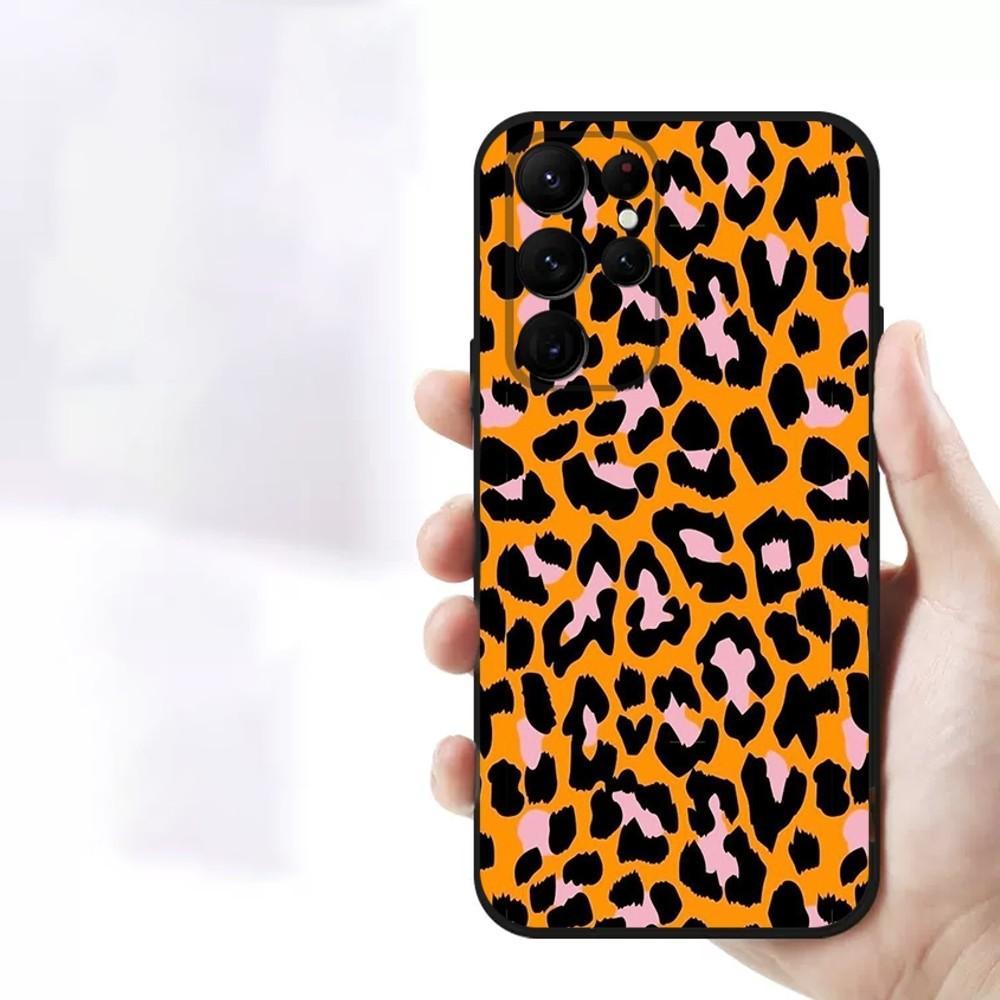 Leopardprint telefonfodral för iPhone Samsung Galaxy Redmi Xiaomi Oppo OnePlus Note SA 7 8 9 10 11 12 13 14 20 21 22 23 53 54 Pro Max Plus Ultra