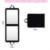 Foldable Portable Full Length Mirror for Camping Travel Dancers 32x13 Inch Black Hanging Folding Mirror for Dance Full Body Tra