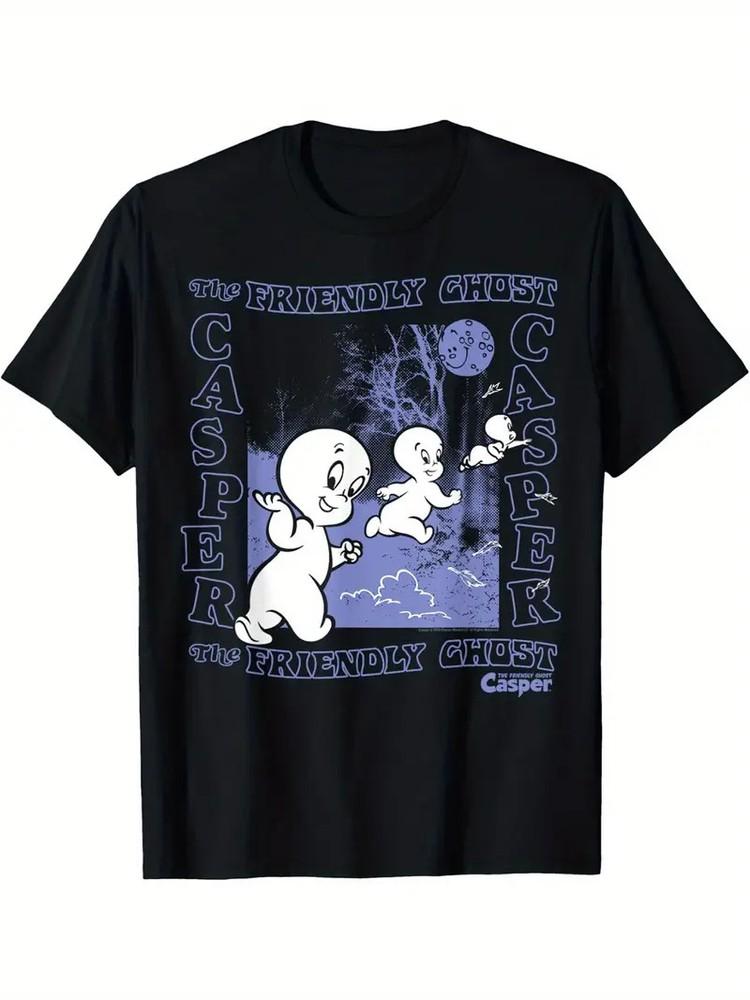 

Men s Plus Size Casper the Friendly Graphic T-Shirt - Soft Cotton, Short Sleeve, 4XL