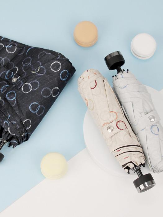 AGATHA Circle Slim Manual 3-Stage Umbrella Gray (GY)