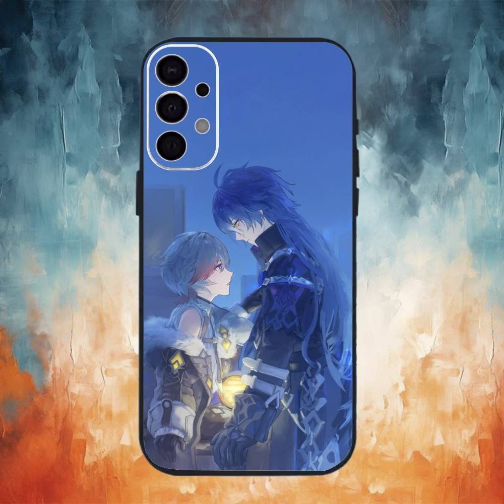 

flins X illuga Phone Case For Samsung S26,25,24,23,22,30,21,10,9,Ultra,Plus,Lite Black Soft Case Samsung S21lite