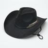 Autumn and winter European, American and western cowboy hats fashion woolen jazz hats men's and women's British fedora hats