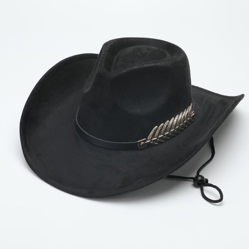 Autumn and winter European, American and western cowboy hats fashion woolen jazz hats men's and women's British fedora hats