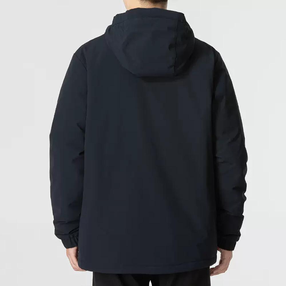 Under Armour Matte Cotton Feel Mechanical Stretch Solid Waterproof Windbreaker Men Outerwear Black 22600902-001