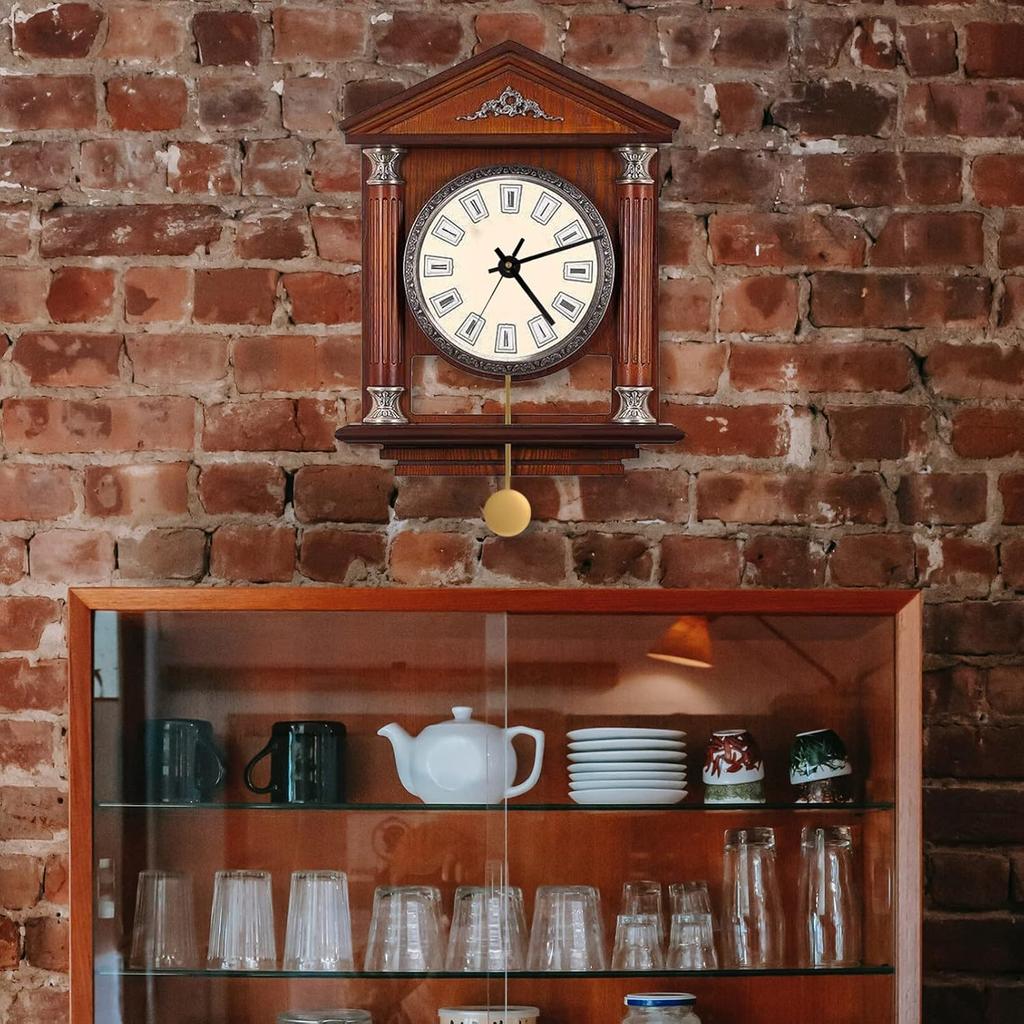 Metal Pendulum, High Gloss Gold, Quartz Wall Clock Accessory, DIY Repair Part, Pendulum Clock Replacement, 0.31in X 5.89in X 2.36in, Metal, Golden,