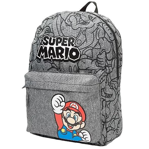 Super Mario Backpack with Front Pocket, 32x25x10 Cm, Kids School Bag, Lightweight Durable Rucksack