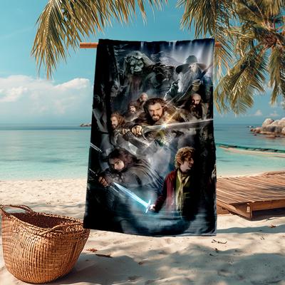 Tolkien Fan Fashion Beach Towel: Ideal for Summer Adventures Soft, Absorbent and Quick Drying Suitable for Swimming and Bathing