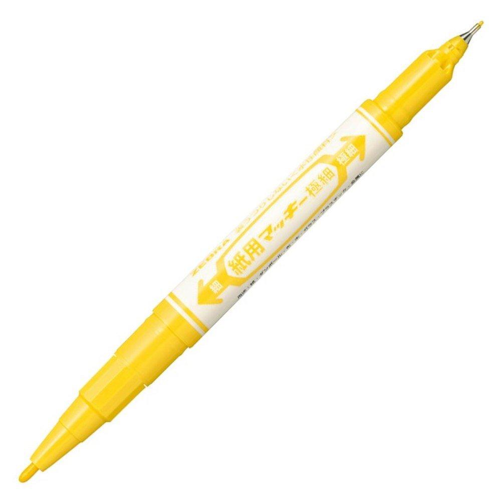 

Zebra Extra Fine 10 Water-Based Pen, Paper-Based Makiki, Point, Yellow, Pens, B-WYTS5-Y жёлтый
