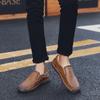 Leather Shoes Men's Spring New plus Size Stitching Leather Casual Shoes Trendy Lazy Doug Shoes Men's Driving