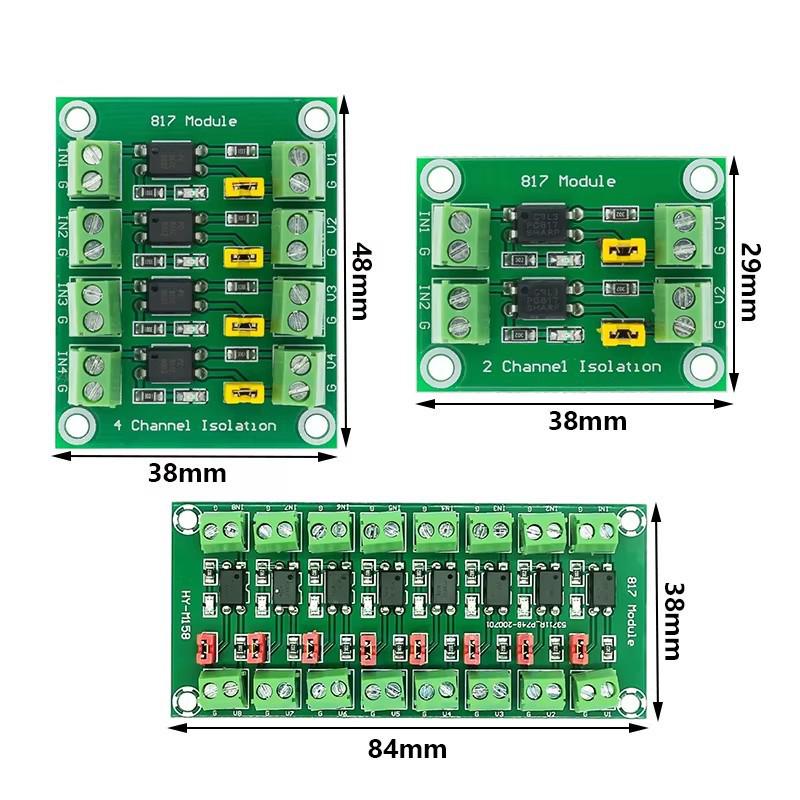 817 Optocoupler 2/4/8-Channel Voltage Isolation Driver Module