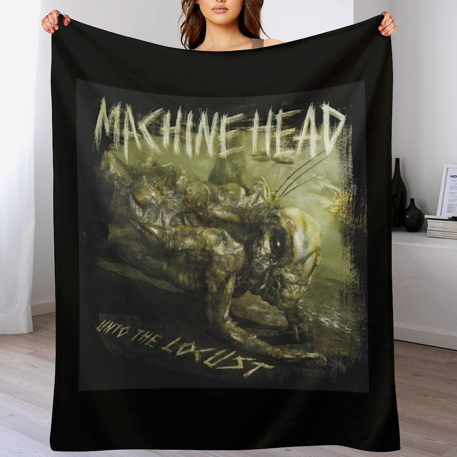 Machine Head Unto the Locust album 2011 Throw Blanket Soft Comfort Blanket for Reading Watching TV 102x76cm(40x30in)