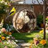 Handmade Alpaca Fiber Bird Nest for Garden Natural Biodegradable Nest Refill