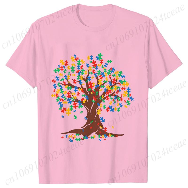 Autism Puzzle Piece Women Unisex T-shirt Tshirt Neurodiversity Graphic Fashion Autism Tree Awareness Tshirt Adults Kids Clothing
