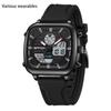 New Electronic Watch Youth Multifunctional Waterproof Sports Watch Alarm Clock Silicone Strap Luminous Watch