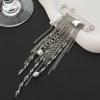 SHIXIN Multi-Layer Beaded Tassel Brooches Women Exquisite Heart Imitation Pearl Pendant Brooch Pin Versatile Clothing Accessory