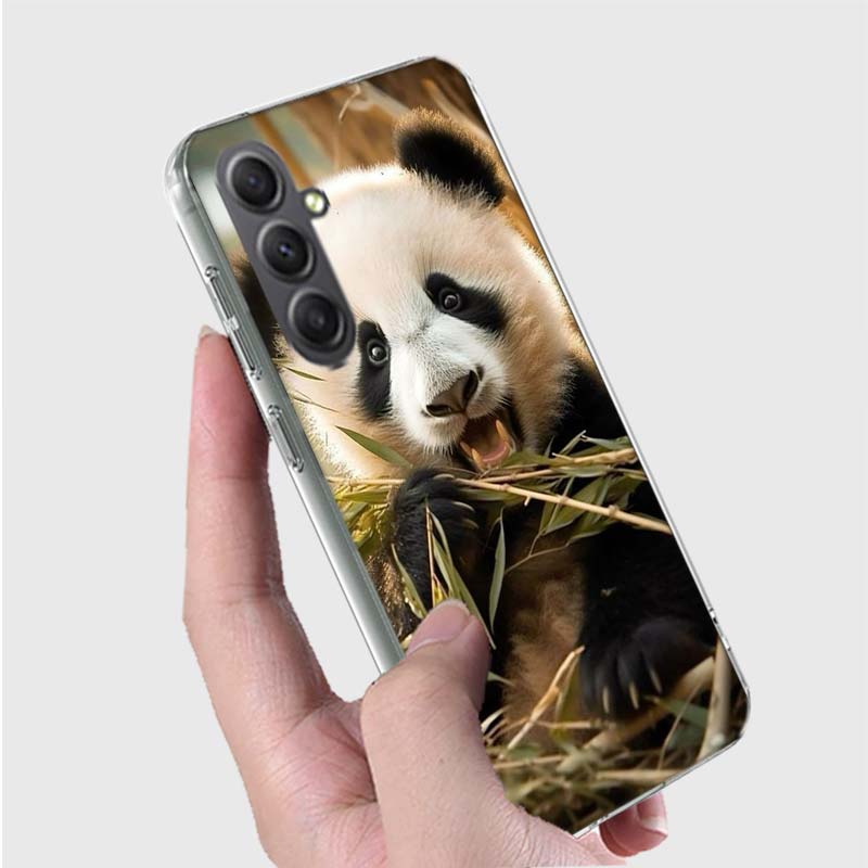 Panda Baby, Giant Panda Family Phone Case for Samsung A16 A26 A36 A56 A17 A37 A57 A07 A06 A02S A03 A04S A05S Galaxy Note 20 10 A