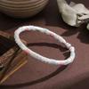Ethnic Style Openable Sterling Silver 999.9 Cherry Blossom Gourd Bracelet for Women