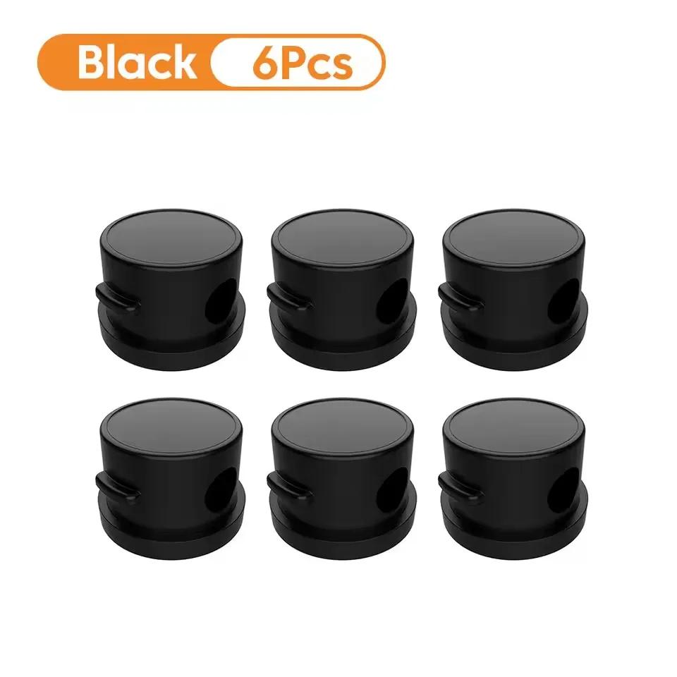 1/6/12PCS Magnetic Cable Clip Cable Smooth Adjustable Cord Holder Under Desk Cable Management Wire Keeper Cable Organizer Holder