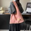 2025 Autumn and Winter New Large-capacity Casual Fashion Messenger Bag Women's Japanese Solid Color Shoulder Bag Niche Tote Bag