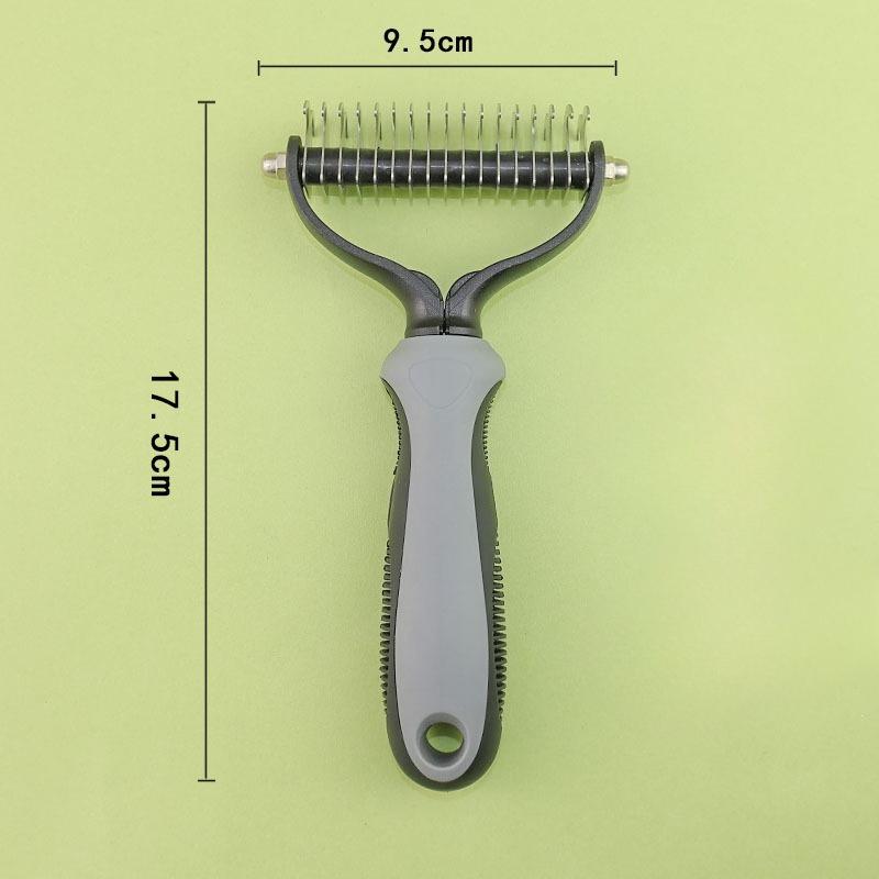 Pet Knot Comb, Pet Comb Two-in-one, De-floating Hair Removal, Pet Special Y-shaped Grooming Comb