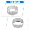 2 Pcs AC Climate Control Knob Ring Compatible for Toyota Camry 2021-2023, Durable Aluminum Alloy Silver Tone Interior Air Conditioning Knob Ring