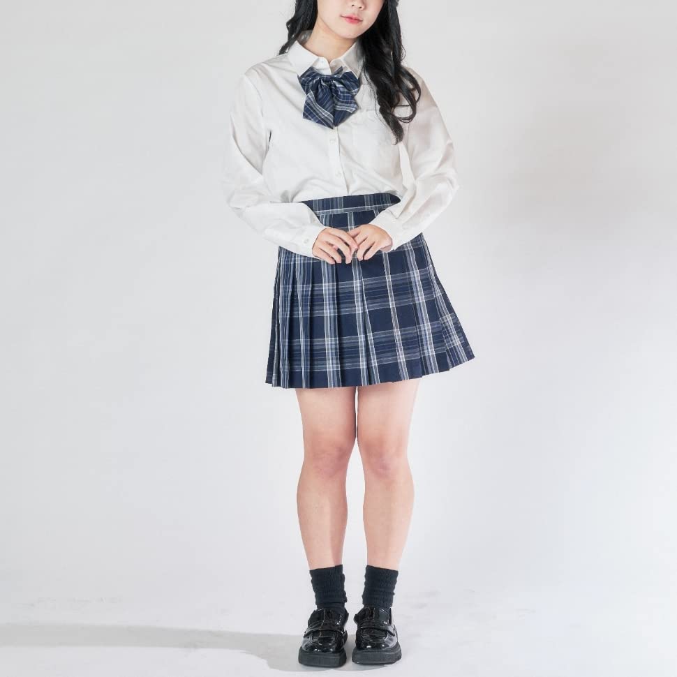 WEGO School Long Sleeve School High Middle Size White Shirt, Top, Uniform, Uniform, Girls' School, School, Cosplay, Events, Spring, Summer, Autumn,