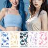 10sheets Colorful Brocarded Carp Fish Tattoo Stickers For Arm Body Hand Temporary Fake Waterproof Tattoo Stickers Students Gifts