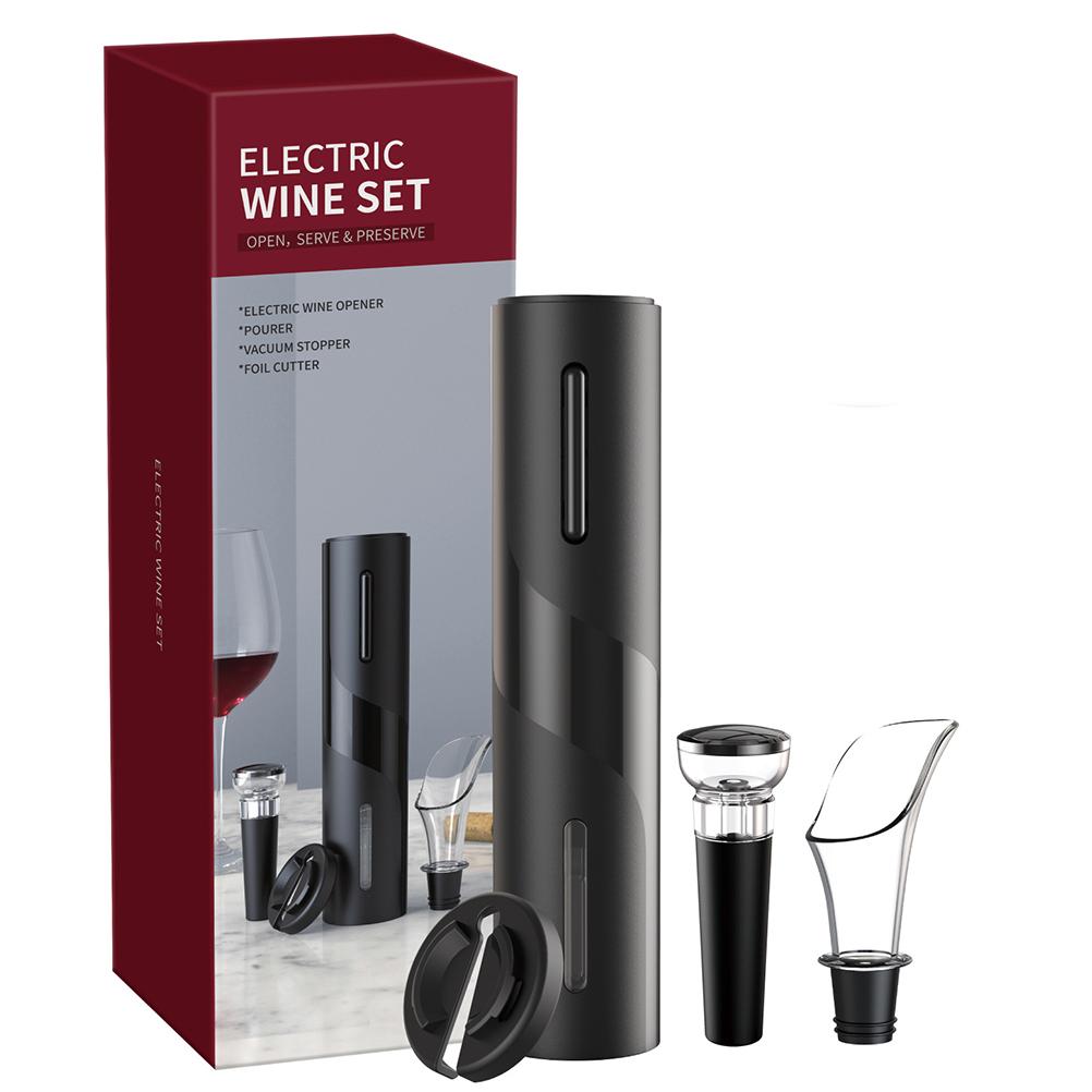 4 in 1 Wine Opener Set Electric Wine Opener Gift Set USB Charging Professional Bottle Opener for Home Restaurant Party