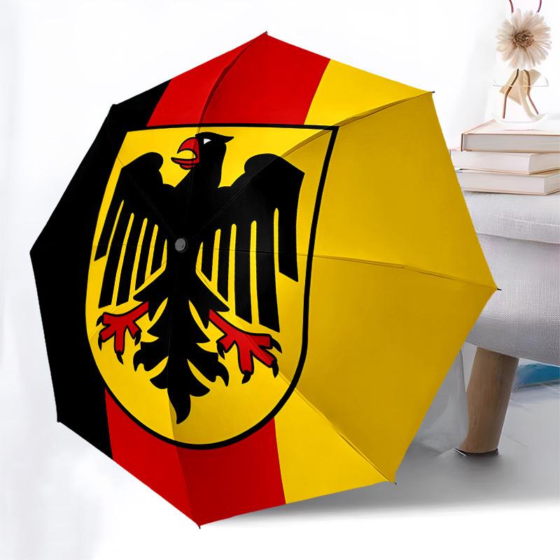 Eagle Shield Automatisches Öffnen und Schließen, 8-Rippen-Struktur Tragbarer Regenschirm, Geeignet für Männer und Frauen zu allen Jahreszeiten Perfektes Geschenk für H