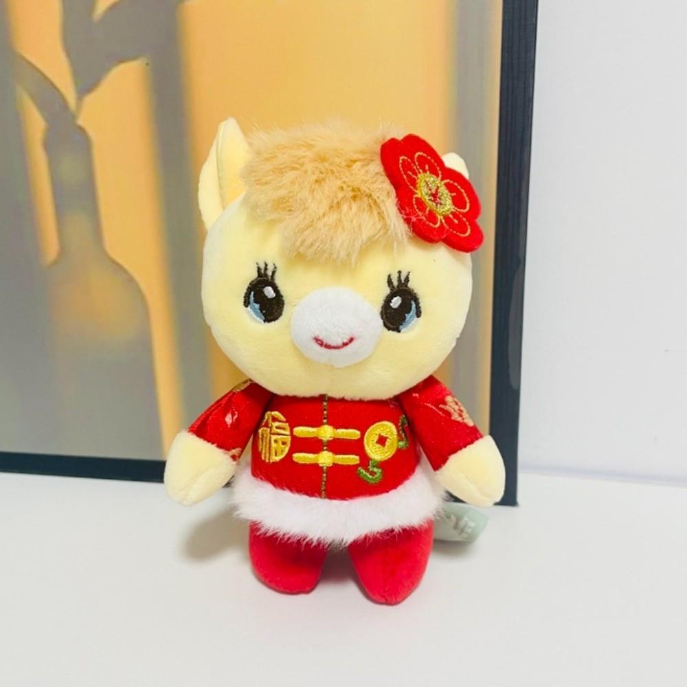 Cute Horse Stuffed Toy Chinese Zodiac New Year Mascot Traditional Pony Plush Doll  Spring Festival