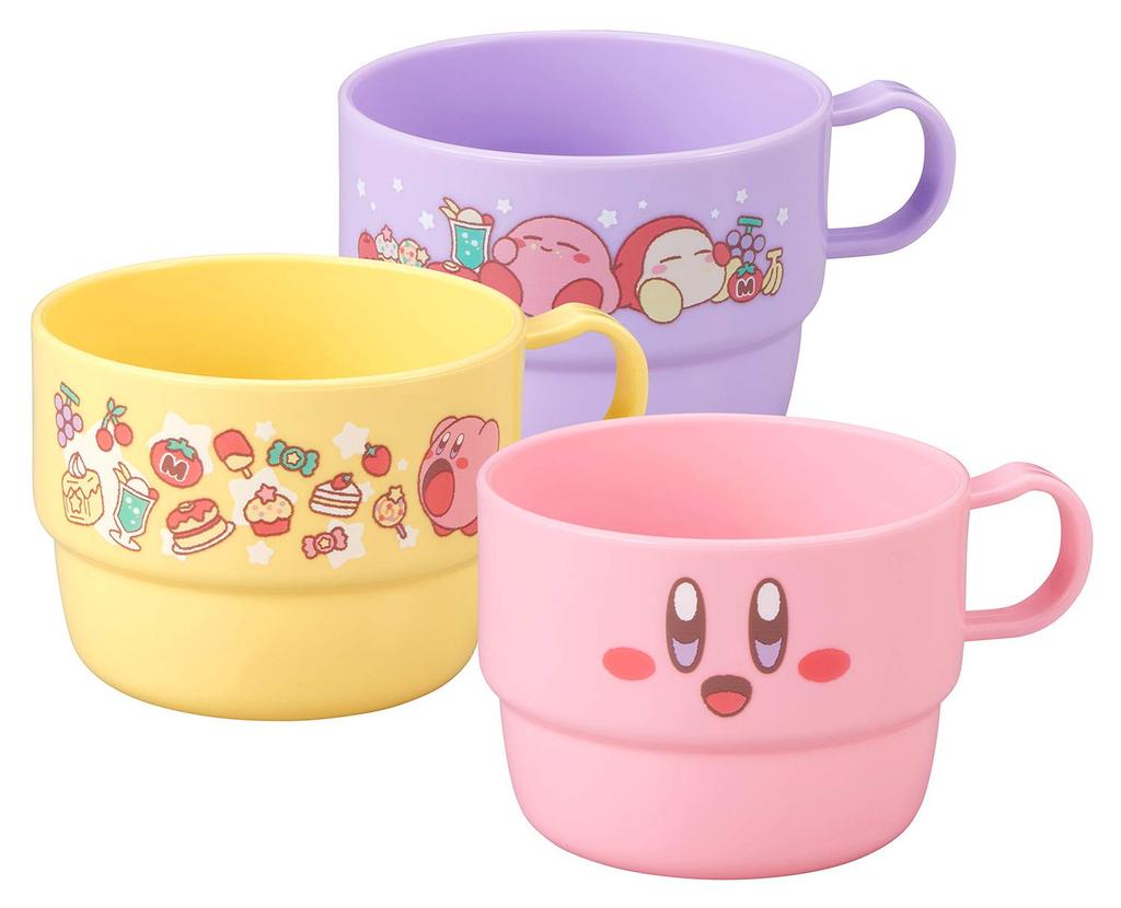 OSK Kirby Plastic Made in Dishwasher and Microwave with Stylish and Suitable for and Students Cup, 230ml, Japan, Safe, Handle, Cute, Antibacterial,