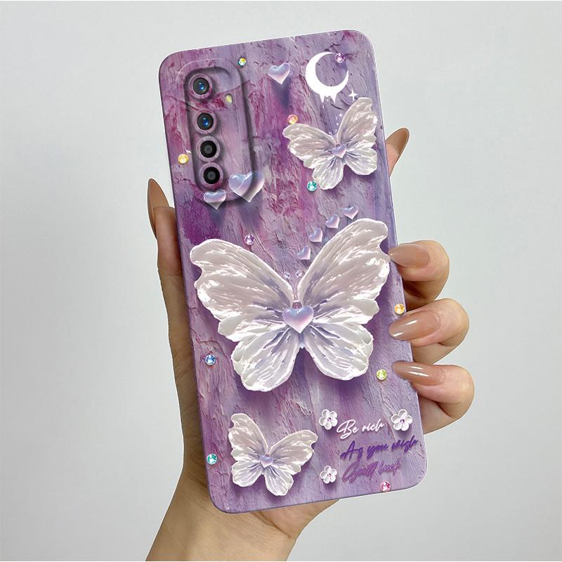 For Realme X2 XT Case RMX1921 RMX1991 RMX1993 Pretty Flowers Silicone Soft TPU Shockproof Phone Cover For OPPO K5 Coque Fundas