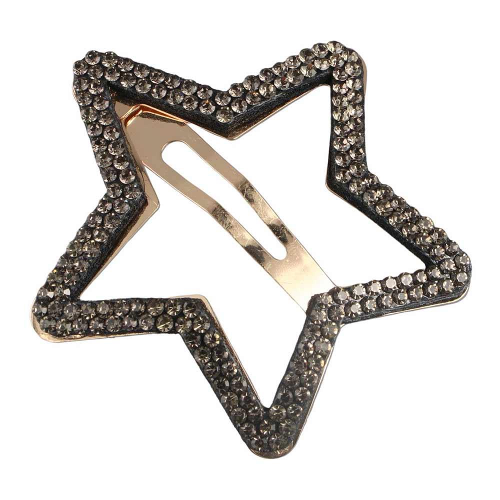 Cute Geometric Rhinestone Star BB Clip\ Y2k Pentagram Star Side Clip Metal Hair Clip Hollow Hair Clip Photograph