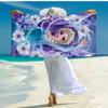 Ultra-Soft Beach Towel with Elsa Theme,Ideal for Pool - Camping, Diving - Perfect Travel Essential, Vibrant Beach Towel.