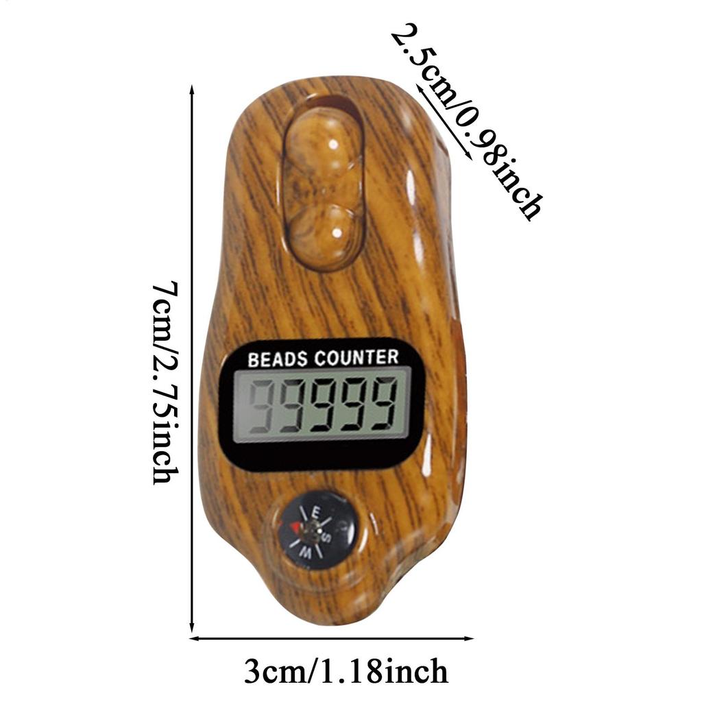 Finger Counter Clicker Adjustable Digital Beads Timer Handheld Digital Clicker Electrical Counter For Men Women Prayer