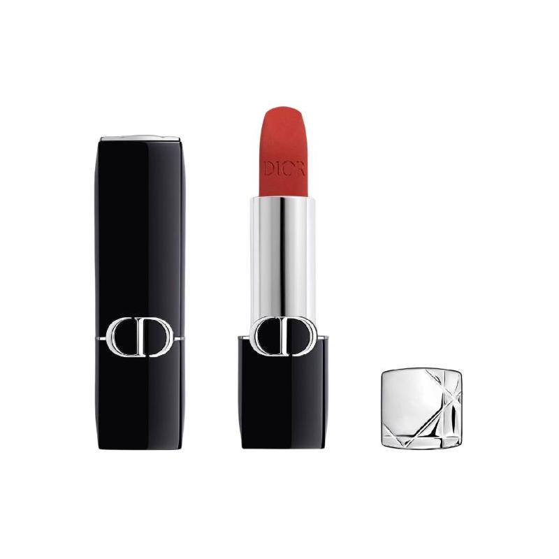 DIOR Новая версия Яростный Синий Золотой Бархатный Туман Помада Матовая Шелковистая Легкая Стойкая Легко Наносится Высококачественная Косметика #777 синий