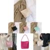 Chic Nylon Bucket Bag For Women Trendy Street Style Handbag With Magnetic Closure