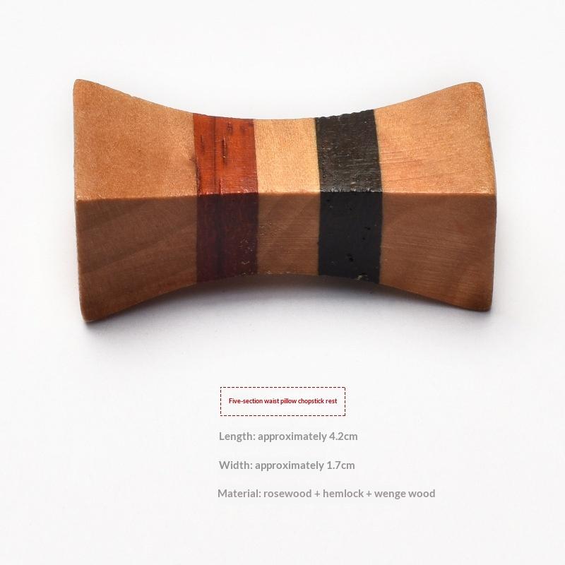 Creative Japanese Chopsticks Holder Wooden Chopstick Pillow Spoon Fork Knife Stand Table Decor Chopstick Rest Tableware Holder