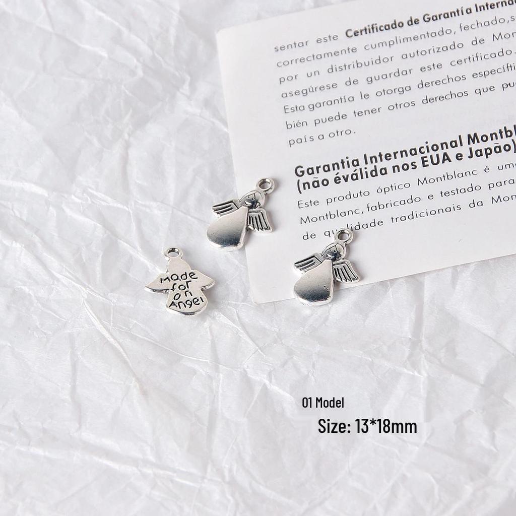 Retro Heart & Flower Pendant Earrings - Handmade Accessories