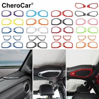 Car Top Roof A-Pillar Speaker Cover Trim For 18+ Jeep Wrangler JL Gladiator JT