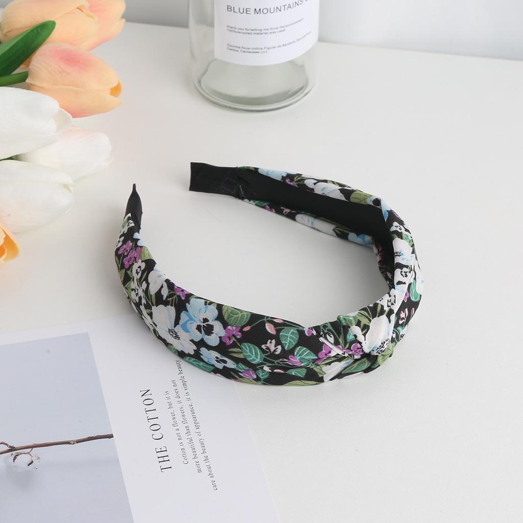 New Print Headband French Vintage Hair Band Girls Go Out Headband Hair Card Women Hair Accessories