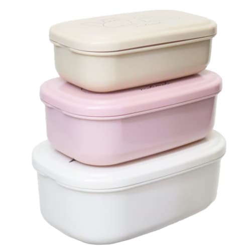 Mirimiri Antibacterial 3-Piece Nesting Lunch Box, Rectangular