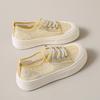 Fashion CRLAYDK Classic Women's Sneakers Lace Jacquard Casual Summer Breathable Skateboard Shoes Ladies Platform Mesh Walking Tennis
