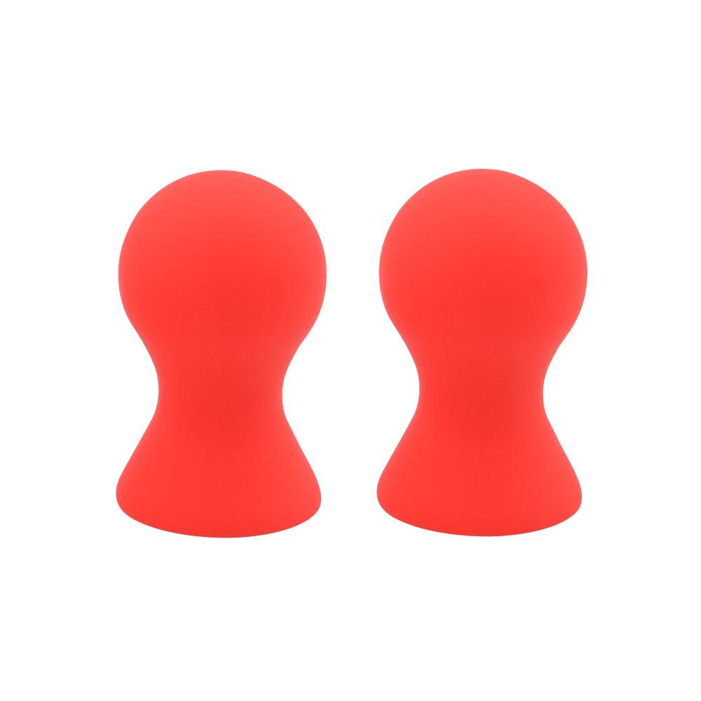 Mini Cute Silicone Nipple Suckers Cupping Enhancer Correction Clitoris Pump Cups Metal Chain Nipple Clamps Sex SM Toys For Women