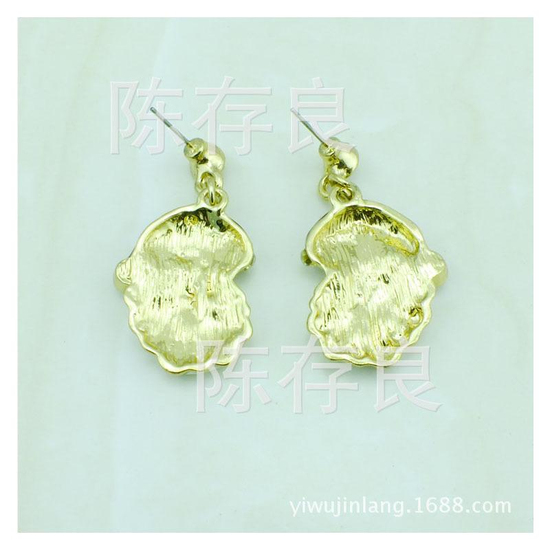 Red and White Enamel Santa Claus Earrings - Festive Fashion Jewelry