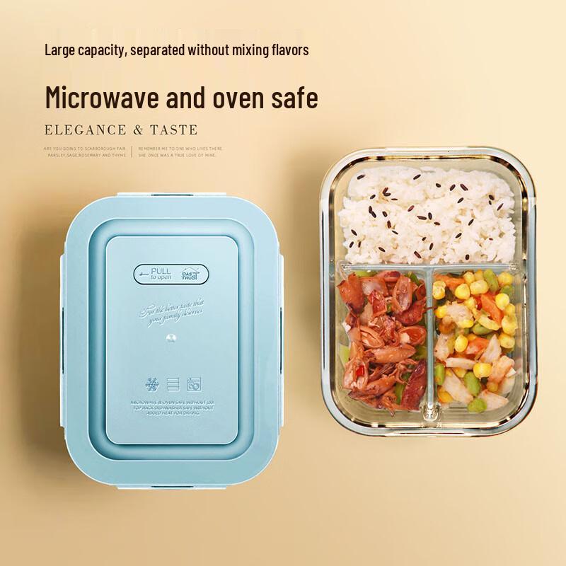 Chuangde Divided Glass Meal Prep Container